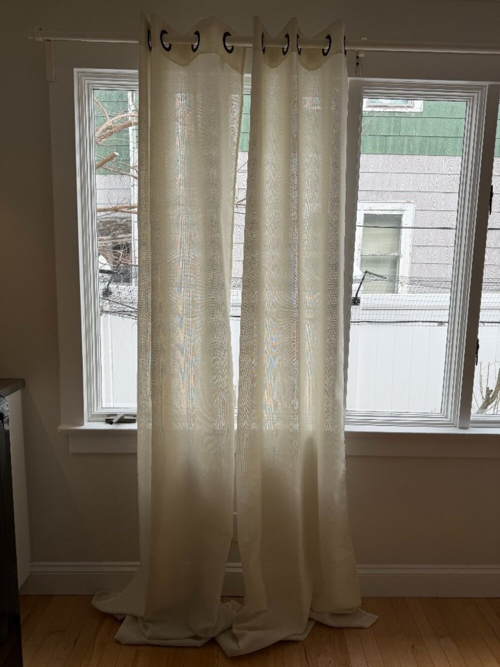 96" x 36" Curtains (Set of 2) - Cream / Ivory / Off-white